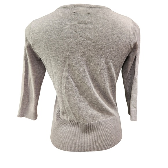 Carmen gray 3/4‎ sleeve zip front cardigan womens size small - Picture 3 of 7